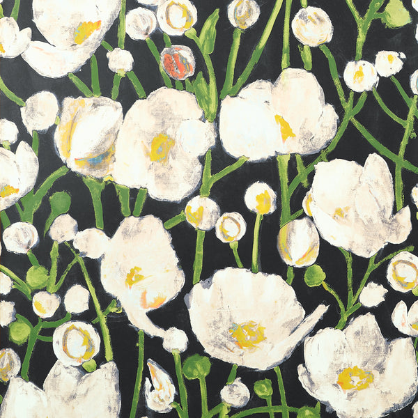 Tivoli Black - Black Wallcovering | Thibaut