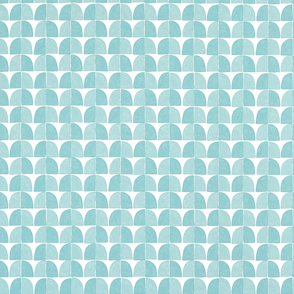 Solsbury Turquoise - Turquoise Wallcovering | Thibaut