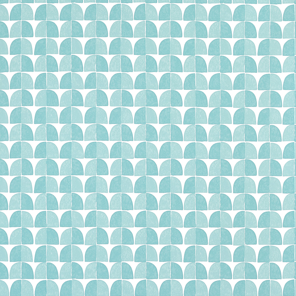 Solsbury Turquoise - Turquoise Wallcovering | Thibaut