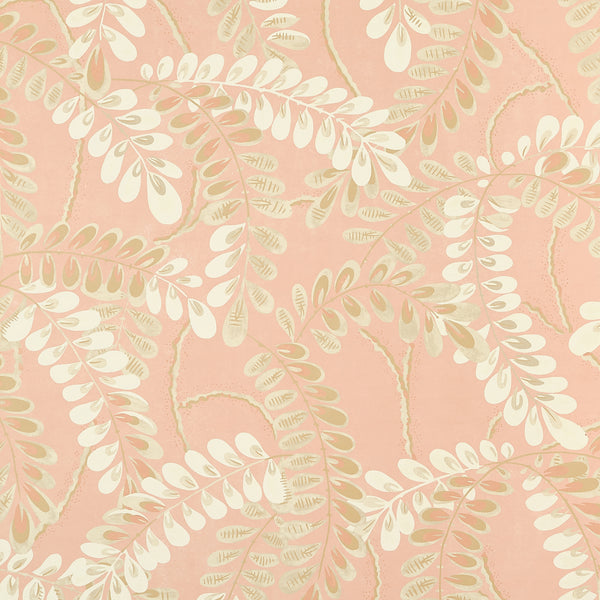 Augusta Apricot - Apricot Wallcovering | Thibaut
