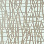 Mori, Metallic Pewter on Soft Blue