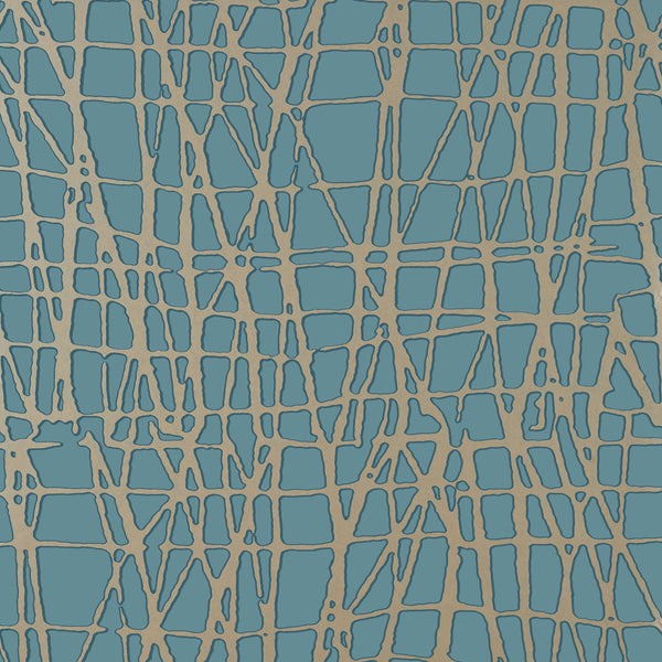 Mori, Metallic Pewter on Mineral Wallcoverings | Thibaut