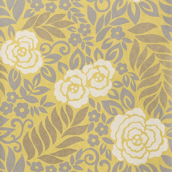 Yvette Gold - Gold Wallcovering | Thibaut