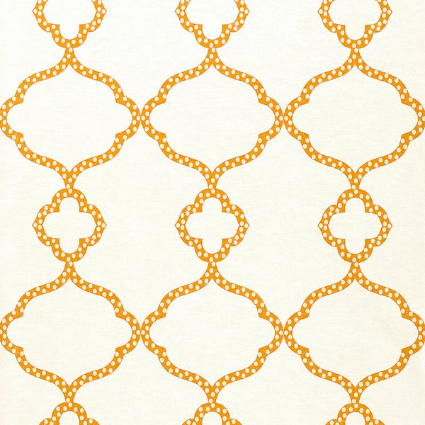 Gibraltar Orange - Orange Wallcovering | Thibaut