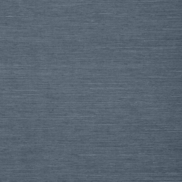 Shang Extra Fine Sisal Wedgewood Blue - Steel Blue Wallcovering | Thibaut