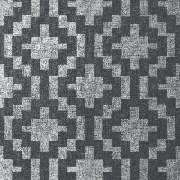 Andes, Metallic Silver Wallcoverings | Thibaut