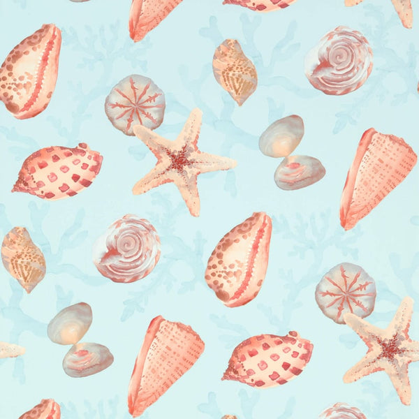 Clearwater Blue - Blue Wallcovering | Thibaut