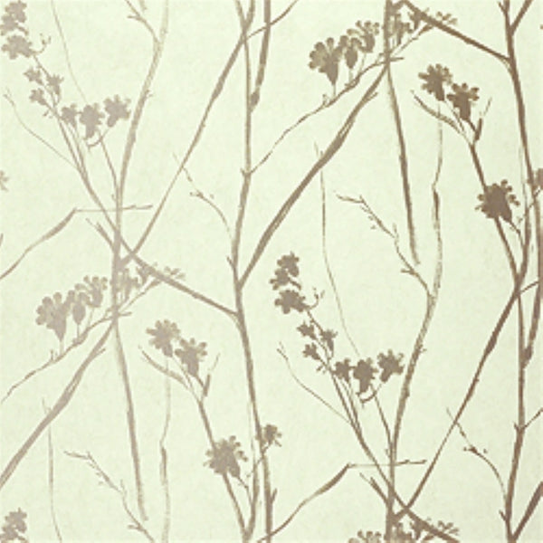 Blossoms, Pale Beige Wallcoverings | Thibaut