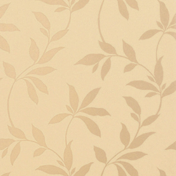 Earthvine, Metallic on Tan Wallcoverings | Thibaut