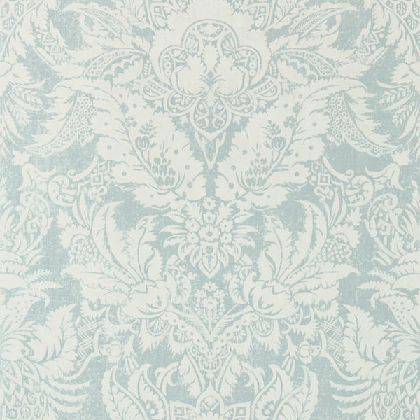 Chardonnet Damask - Aqua Wallcovering | Thibaut