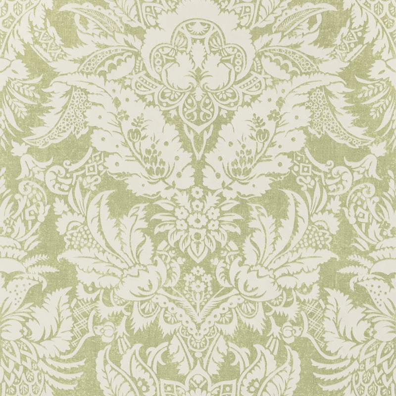 Chardonnet Damask, Spring Green