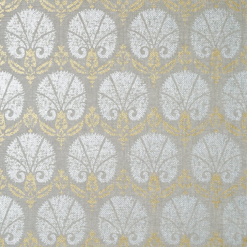 Turkish Damask, Metallic Gold and Silver