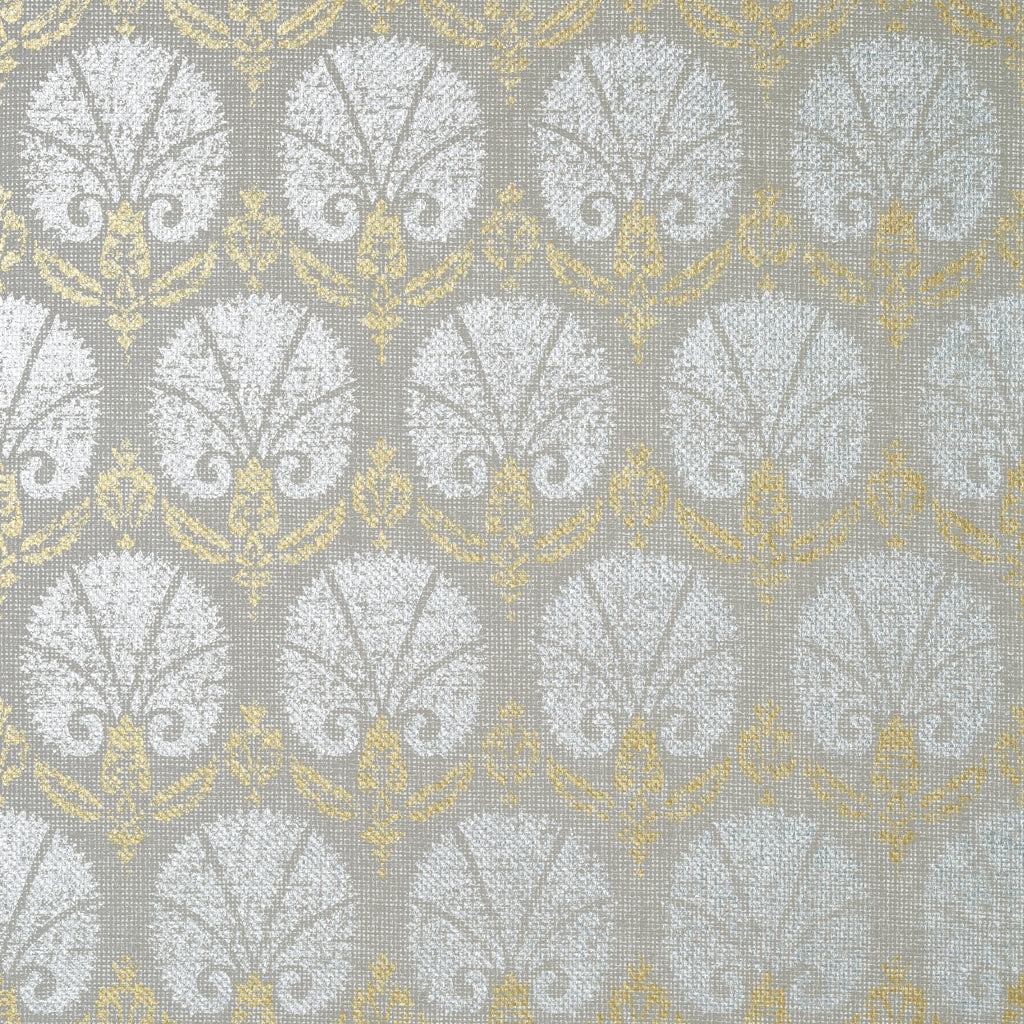 Turkish Damask, Metallic Gold and Silver