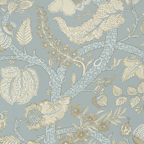 Macbeth, Aqua Wallcoverings | Thibaut