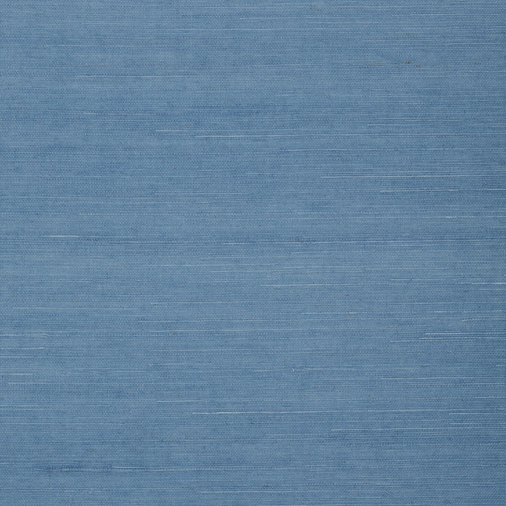 Shang Extra Fine Sisal Blue - Steel Blue Wallcovering | Thibaut