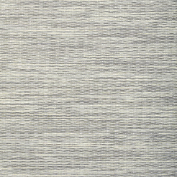 Stream Weave, Silver on Grey Wallcoverings | Thibaut