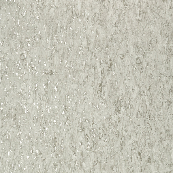 Montado Cork, Putty and Metallic Pewter Wallcoverings | Thibaut