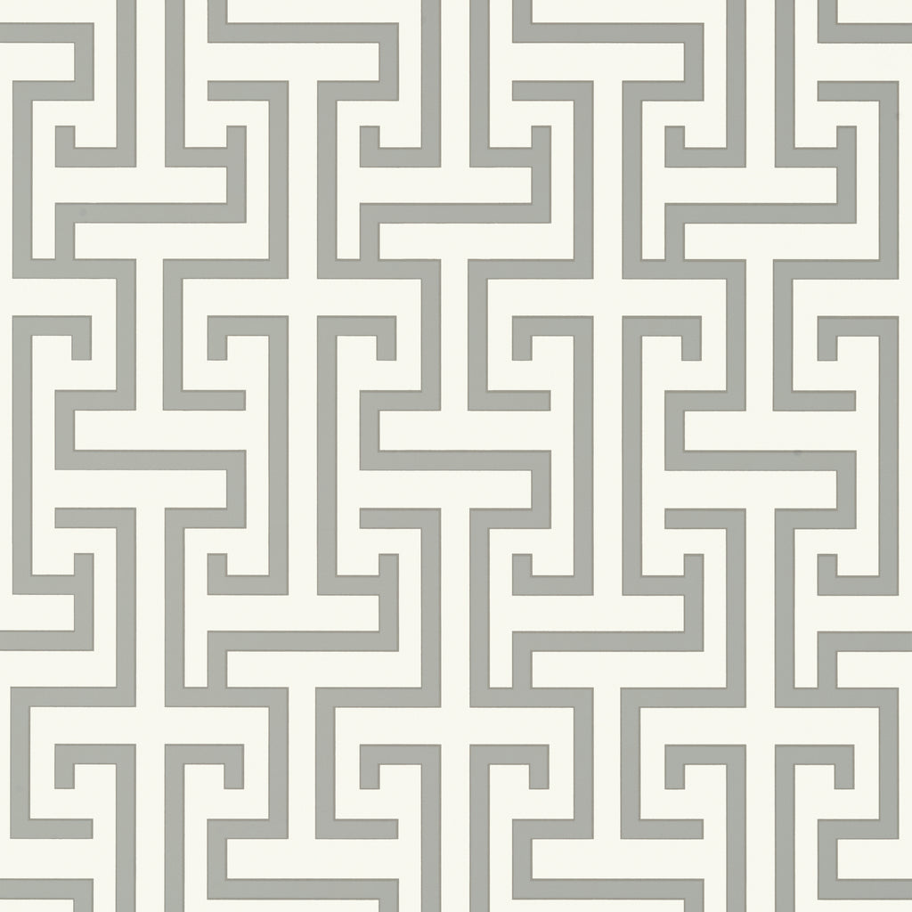 Ming Trail Grey - Grey Wallcovering | Thibaut