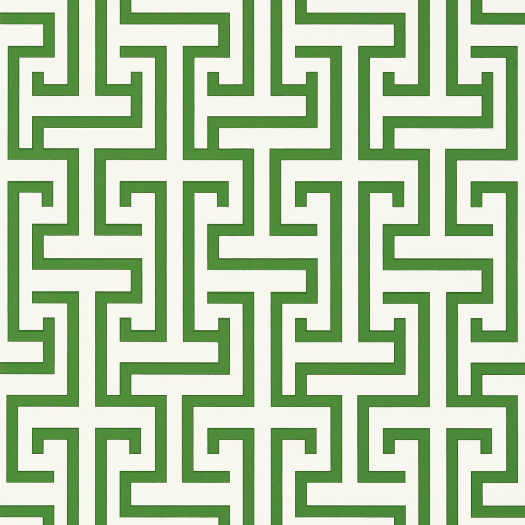 Ming Trail Green - Green Wallcovering | Thibaut
