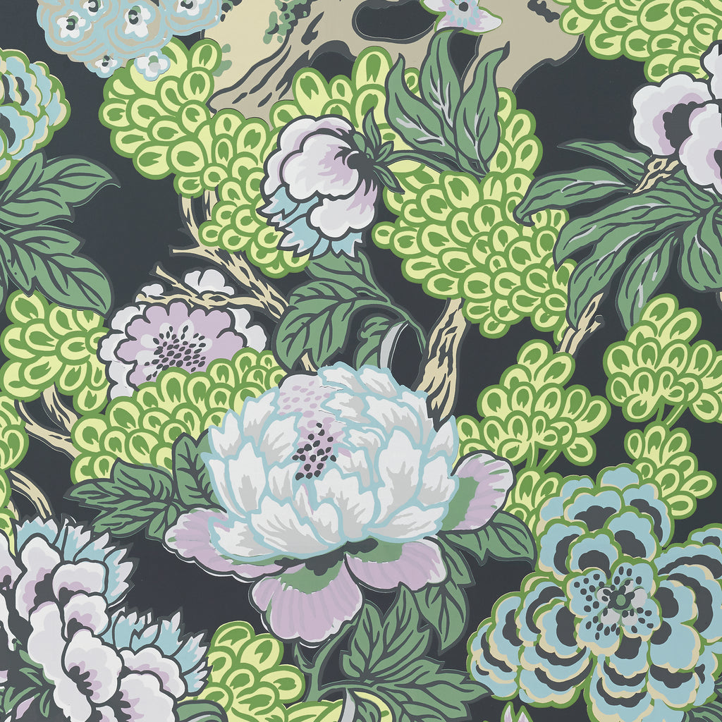 Honshu Grey - Grey Wallcovering | Thibaut