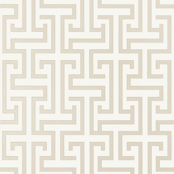 Ming Trail Beige - Beige Wallcovering | Thibaut