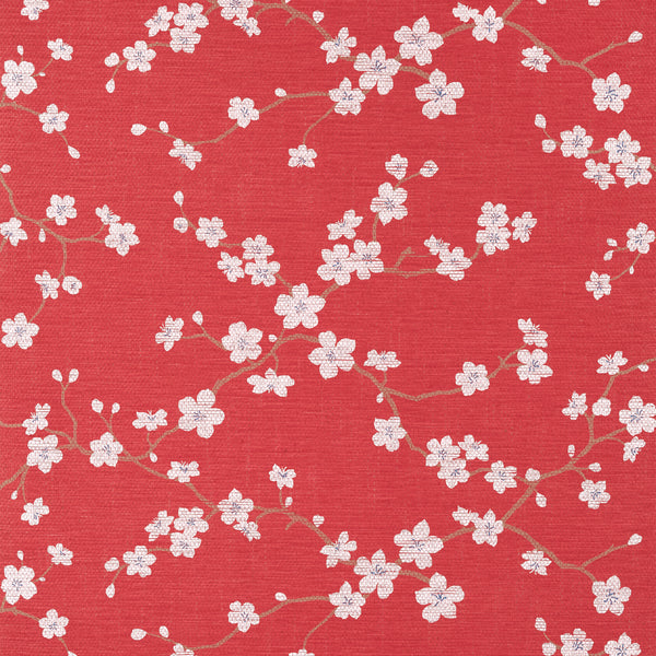 Sakura Red - Red Wallcovering | Thibaut