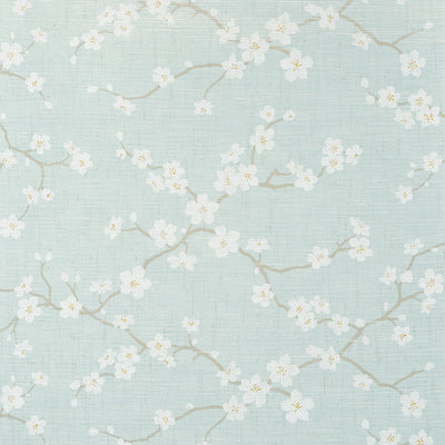 Sakura Aqua - Aqua Natural Wallcovering | Thibaut