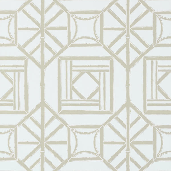 Shoji Panel Aqua - Aqua Wallcovering | Thibaut