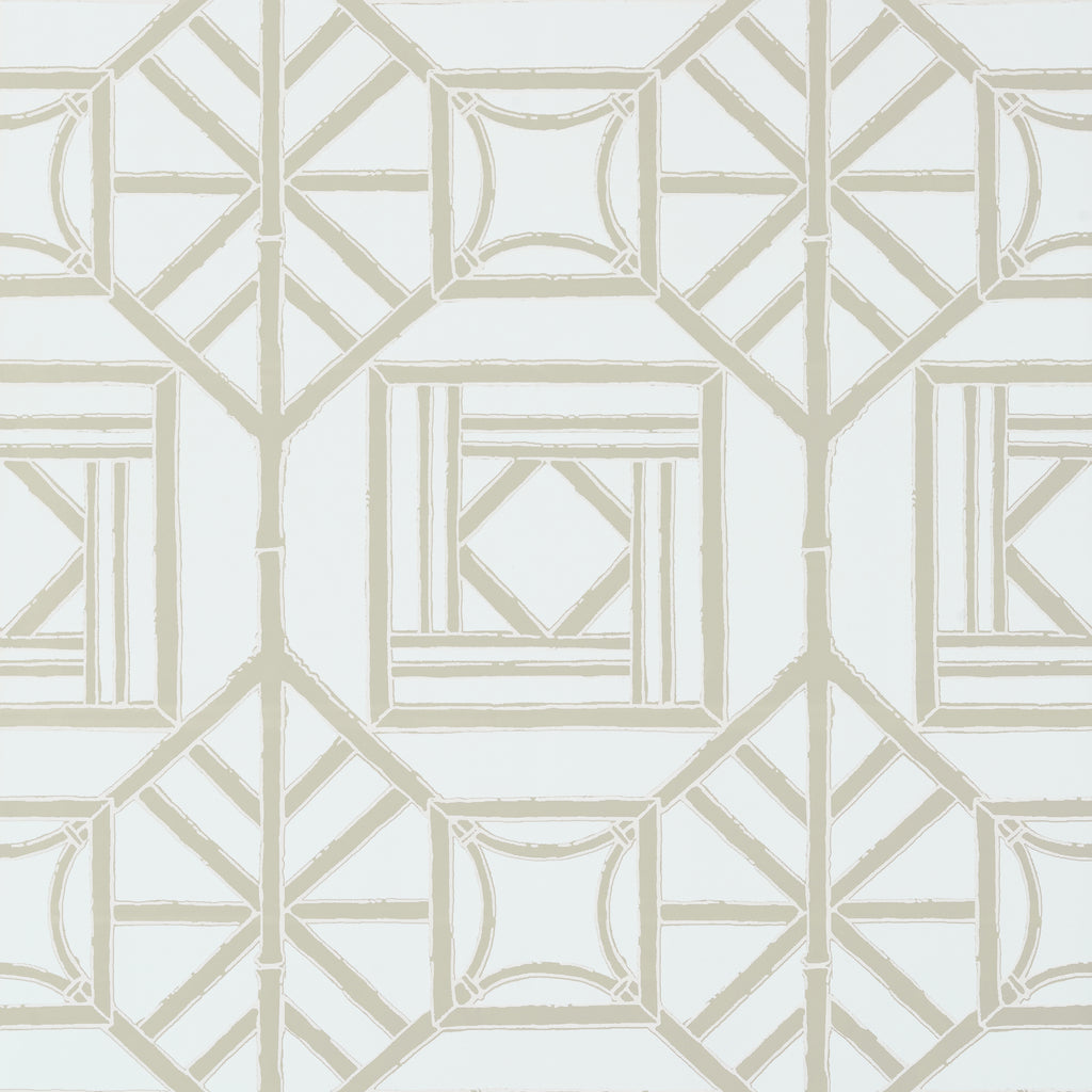Shoji Panel Aqua - Aqua Wallcovering | Thibaut