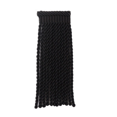 Samples and Purchasing available for Coeur Bullion-L - Black Black By Brunschwig & Fils | Le Coeur Passementerie |  Trim Bullion at Designer Wallcoverings and Fabrics
