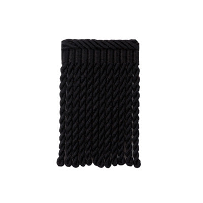 Samples and Purchasing available for Coeur Bullion-S - Black Black By Brunschwig & Fils | Le Coeur Passementerie |  Trim Bullion at Designer Wallcoverings and Fabrics
