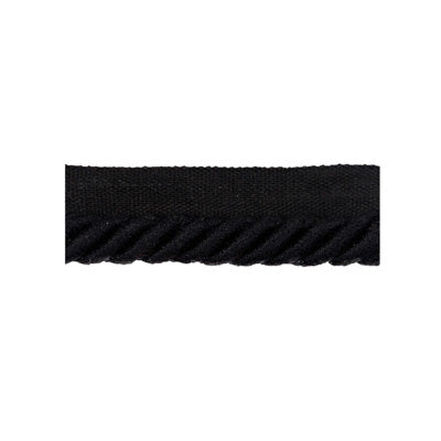 Samples and Purchasing available for Coeur Cable-L - Black Black By Brunschwig & Fils | Le Coeur Passementerie |  Trim Cord at Designer Wallcoverings and Fabrics