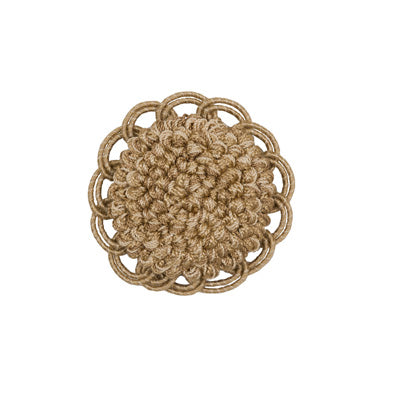 Samples and Purchasing available for Coeur Rosette - Straw Beige By Brunschwig & Fils | Le Coeur Passementerie |  Trim Button/Frogs/Rosettes at Designer Wallcoverings and Fabrics