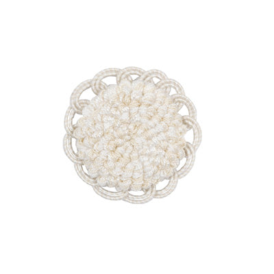 Coeur Rosette - Cream White By Brunschwig & Fils | Le Coeur Passementerie |  Trim Button/Frogs/Rosettes