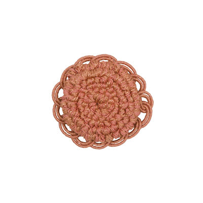 Samples and Purchasing available for Coeur Rosette - Coral Orange By Brunschwig & Fils | Le Coeur Passementerie |  Trim Button/Frogs/Rosettes at Designer Wallcoverings and Fabrics