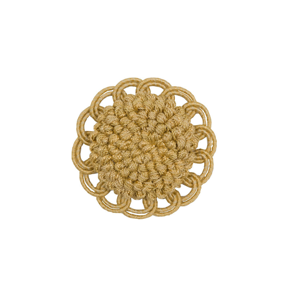 Coeur Rosette - Soleil Yellow By Brunschwig & Fils | Le Coeur Passementerie |  Trim Button/Frogs/Rosettes