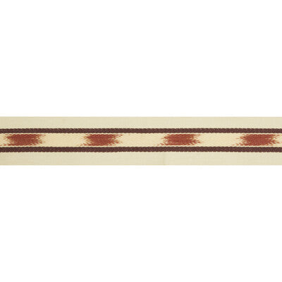 Samples and Purchasing available for Le Ikat Tape - Red Burgundy/Red By Brunschwig & Fils | Les Ensembliers |  Trim Braid / Tape at Designer Wallcoverings and Fabrics