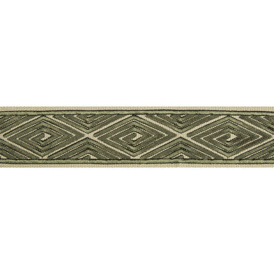 Samples and Purchasing available for Labyrinthe Tape - Green Olive Green By Brunschwig & Fils | Les Ensembliers |  Trim Braid / Tape at Designer Wallcoverings and Fabrics