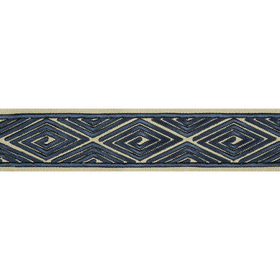 Samples and Purchasing available for Labyrinthe Tape - Navy Indigo By Brunschwig & Fils | Les Ensembliers |  Trim Braid / Tape at Designer Wallcoverings and Fabrics