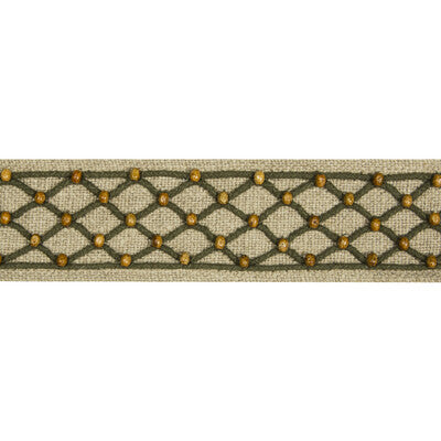 Samples and Purchasing available for Le Boise Tape - Green Olive Green By Brunschwig & Fils | Les Ensembliers |  Trim Braid / Tape at Designer Wallcoverings and Fabrics