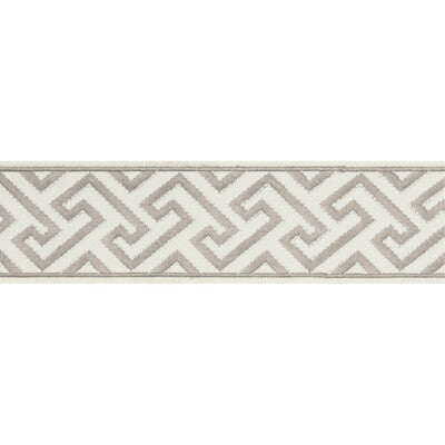 Samples and Purchasing available for Sanchi Tape - Oyster Grey By Brunschwig & Fils | Treillis Passementerie |  Trim Braid / Tape at Designer Wallcoverings and Fabrics