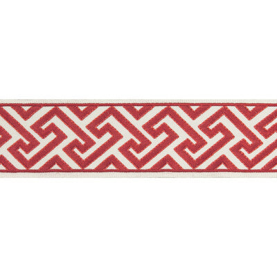 Samples and Purchasing available for Sanchi Tape - Red Red By Brunschwig & Fils | Treillis Passementerie |  Trim Braid / Tape at Designer Wallcoverings and Fabrics