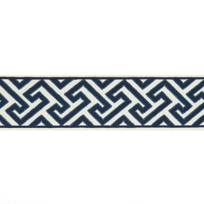Samples and Purchasing available for Sanchi Tape - Indigo Indigo By Brunschwig & Fils | Treillis Passementerie |  Trim Braid / Tape at Designer Wallcoverings and Fabrics