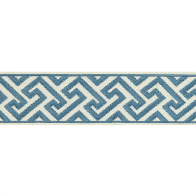 Samples and Purchasing available for Sanchi Tape - Delft Blue By Brunschwig & Fils | Treillis Passementerie |  Trim Braid / Tape at Designer Wallcoverings and Fabrics
