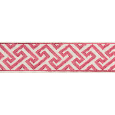 Samples and Purchasing available for Sanchi Tape - Pink Pink By Brunschwig & Fils | Treillis Passementerie |  Trim Braid / Tape at Designer Wallcoverings and Fabrics