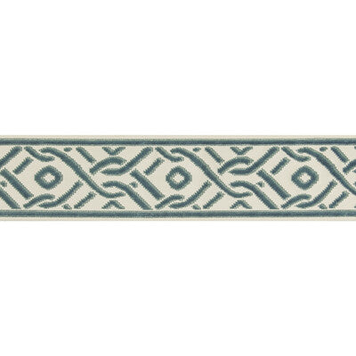 Samples and Purchasing available for Pailou Tape - Teal Teal By Brunschwig & Fils | Treillis Passementerie |  Trim Braid / Tape at Designer Wallcoverings and Fabrics