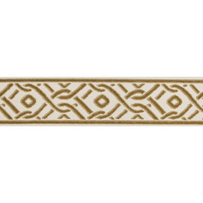 Samples and Purchasing available for Pailou Tape - Gold Gold By Brunschwig & Fils | Treillis Passementerie |  Trim Braid / Tape at Designer Wallcoverings and Fabrics