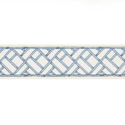 Samples and Purchasing available for Torana Tape - French Blue Light Blue By Brunschwig & Fils | Treillis Passementerie |  Trim Braid / Tape at Designer Wallcoverings and Fabrics