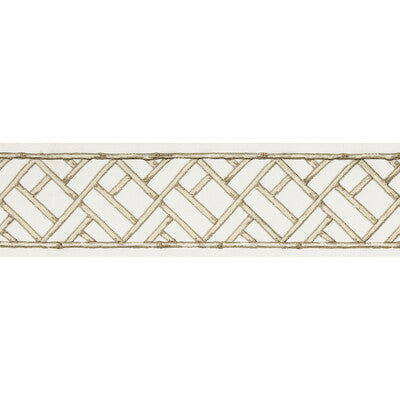 Samples and Purchasing available for Torana Tape - Pearl Beige By Brunschwig & Fils | Treillis Passementerie |  Trim Braid / Tape at Designer Wallcoverings and Fabrics