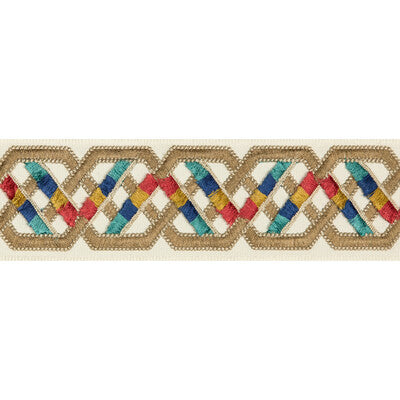 Samples and Purchasing available for Loriyan Tape - Multi Multi By Brunschwig & Fils | Treillis Passementerie |  Trim Braid / Tape at Designer Wallcoverings and Fabrics
